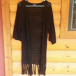 Cute boho crochet cardigan